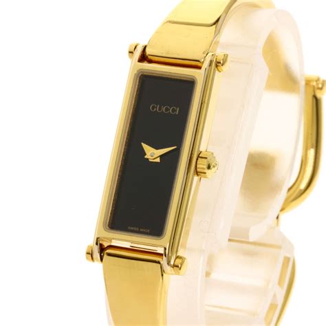 gucci 1500l watch gold|gucci ladies bangle watch.